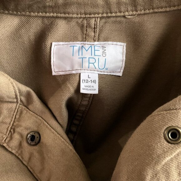 TIME AND TRU BROWN UTILITY JACKET GREAT CONDITION - Picture 12 of 15